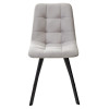 Стул CHILLI-Q SQUARE светло-серый #H09, велюр / черный каркас М-City