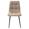 Стул ДИЛАН, цвет темно-бежевый #08, ткань / черный каркас М-City