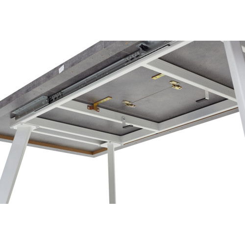 Стол BRICK M 120 Бетон Портленд/ Белый М-City