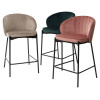 Полубарный стул WENDY BLUVEL-78 GREEN (H=65cm), велюр М-City