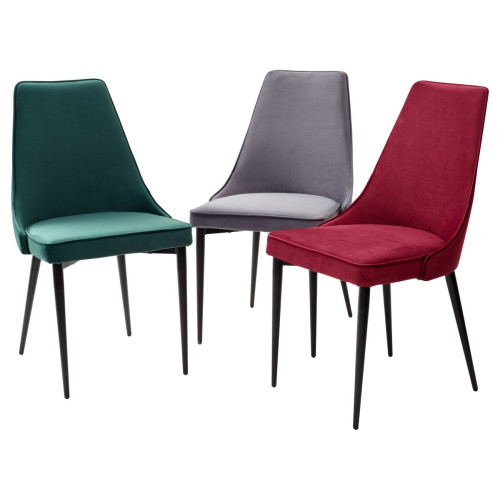 Стул NEPAL-P ГРАФИТ #14, велюр/ черный каркас М-City