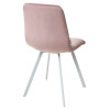 Стул CHILLI SQUARE G108-15 пепел розы/ белый каркас, велюр М-City