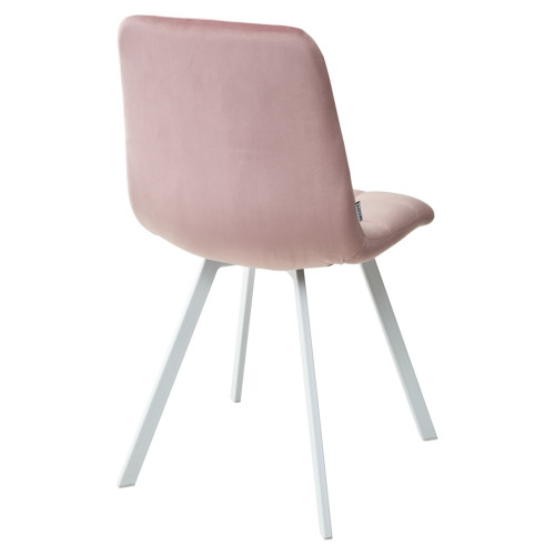 Стул CHILLI SQUARE G108-15 пепел розы/ белый каркас, велюр М-City