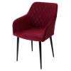 Стул BRANDY-X ВИННЫЙ #16, велюр / черный каркас М-City