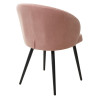 Стул Зефир Teddy 026 Розовый, велюр / черный каркас M-City БЕЗ НДС