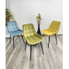 Стул ХОФМАН, цвет оливковый #H25, велюр, 4 шт./1 к / черный каркас М-City