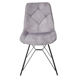 Стул MARBELLA PK6015-03 (VBP203) античный серебристо-серый, велюр М-City