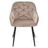 Стул BREEZE BLUVEL-40 BEIGE/ черный каркас, велюр М-City