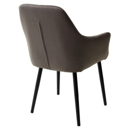 Стул Роден Premier 25 Серый, велюр / черный каркас M-City