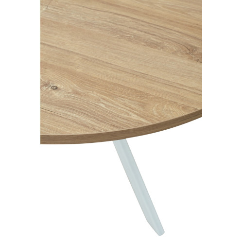 Стол ВЕГА D100 Дуб Канзас/ белый каркас М-City