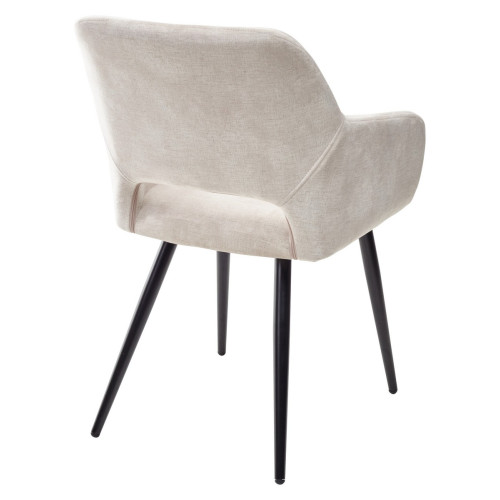 Стул ALLY VBP-206 античный светло-бежевый/ черный каркас M-City