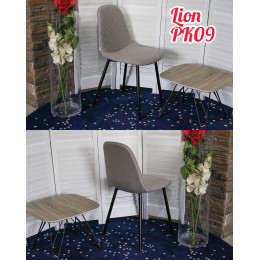 Стул LION PK-09 серый, ткань микрофибра М-City