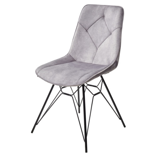 Стул MARBELLA PK6015-03 (VBP203) античный серебристо-серый, велюр М-City