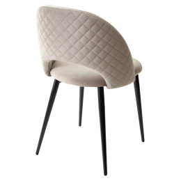 Стул MAX латте #25, велюр / черный каркас М-City