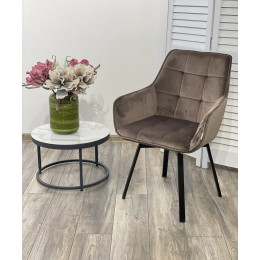 Стул MAVERICK BLUVEL-38 LATTE/ черный каркас, поворот.360 град. М-City