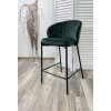 Полубарный стул WENDY BLUVEL-78 GREEN (H=65cm), велюр М-City