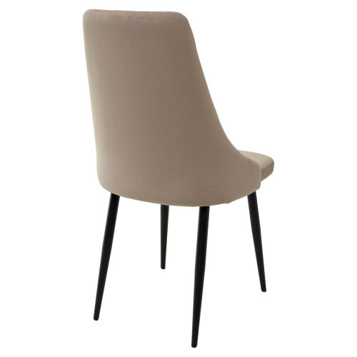 Стул Руссо Premier 09 Серо-коричневый, велюр / черный каркас M-City БЕЗ НДС