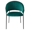 Стул ГЕММА, цвет Зеленый Nella 089, велюр / черный каркас М-City