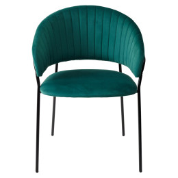 Стул ГЕММА, цвет Зеленый Nella 089, велюр / черный каркас М-City