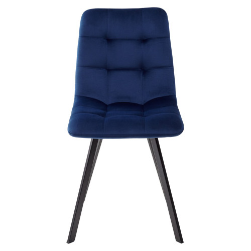 Стул CHILLI SQUARE BLUVEL-86 NAVY BLUE, велюр М-City