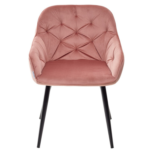 Стул BREEZE BLUVEL-52 PINK/ черный каркас, велюр М-City