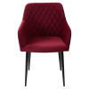 Стул BRANDY-X ВИННЫЙ #16, велюр / черный каркас М-City