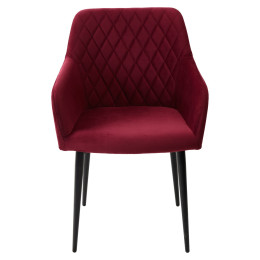 Стул BRANDY-X ВИННЫЙ #16, велюр / черный каркас М-City