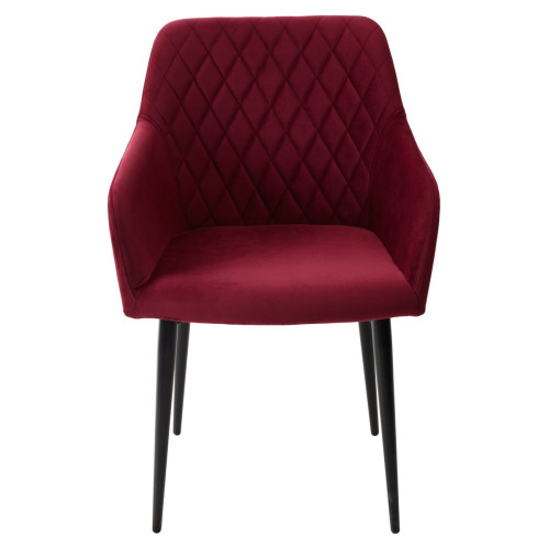 Стул BRANDY-X ВИННЫЙ #16, велюр / черный каркас М-City