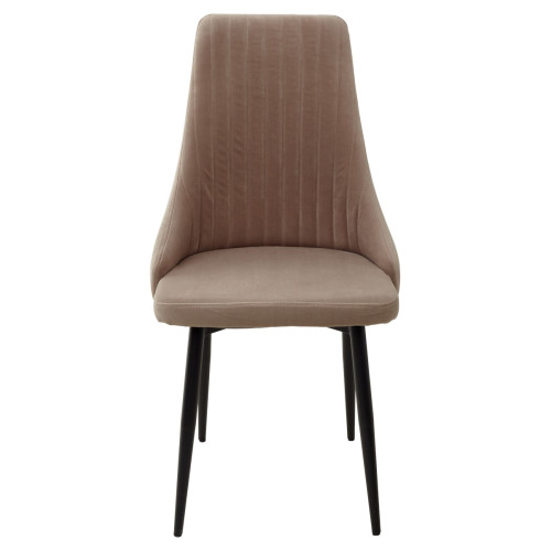 Стул Руссо Premier 09 Серо-коричневый, велюр / черный каркас M-City БЕЗ НДС