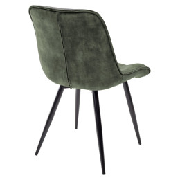Стул MONACO 912-04 серо-зеленый, велюр/черный каркас M-City