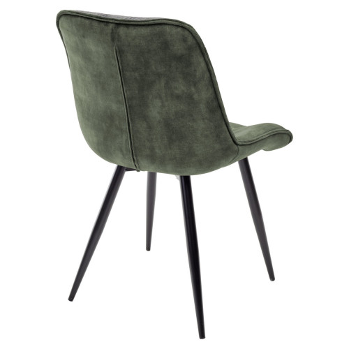 Стул MONACO 912-04 серо-зеленый, велюр/черный каркас M-City