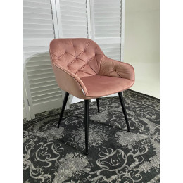 Стул BREEZE BLUVEL-52 PINK/ черный каркас, велюр М-City