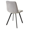 Стул CHILLI-Q SQUARE светло-серый #H09, велюр / черный каркас М-City
