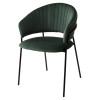 Стул ГЕММА, цвет изумрудный #H30, велюр / черный каркас М-City