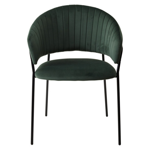 Стул ГЕММА, цвет изумрудный #H30, велюр / черный каркас М-City