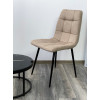 Стул ДИЛАН, цвет темно-бежевый #08, ткань / черный каркас М-City