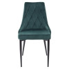 Стул NEPAL BLUVEL-78 GREEN/ черный каркас, велюр M-City