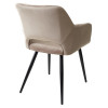 Стул ALLY BLUVEL-40 бежевый / черный каркас, M-City