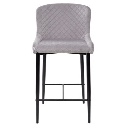 Полубарный стул ARTEMIS серый, велюр G108-33 (H=65cm) М-City