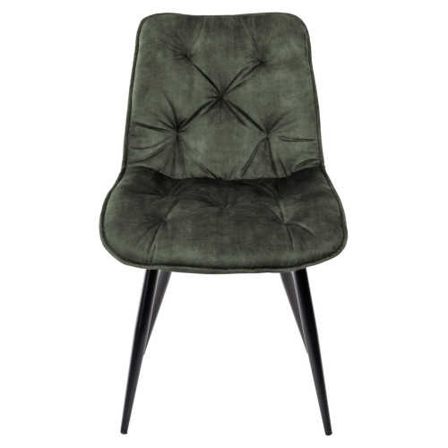 Стул MONACO 912-04 серо-зеленый, велюр/черный каркас M-City