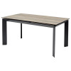 Стол CREMONA 180 KL-61 Под дерево, итальянская керамика / черный каркас М-City