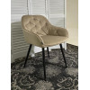 Стул BREEZE BLUVEL-40 BEIGE/ черный каркас, велюр М-City