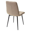 Стул ДИЛАН, цвет темно-бежевый #08, ткань / черный каркас М-City