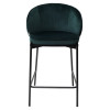 Полубарный стул WENDY BLUVEL-78 GREEN (H=65cm), велюр М-City