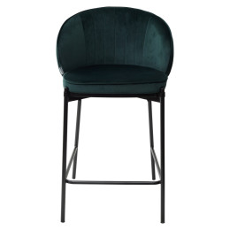 Полубарный стул WENDY BLUVEL-78 GREEN (H=65cm), велюр М-City