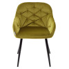 Стул BREEZE BLUVEL-75 OLIVA/ черный каркас, велюр М-City