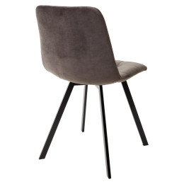 Стул CHILLI-Q SQUARE графит #14, велюр / черный каркас М-City