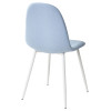 Стул CASSIOPEIA G064-38 серо-голубая ткань/ белый каркас М-City