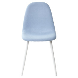 Стул CASSIOPEIA G064-38 серо-голубая ткань/ белый каркас М-City