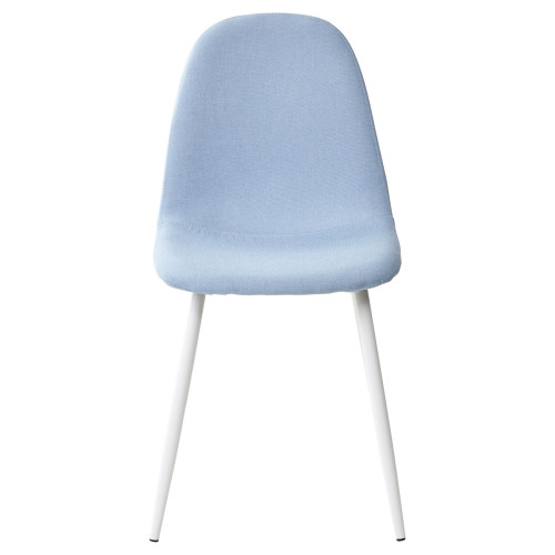 Стул CASSIOPEIA G064-38 серо-голубая ткань/ белый каркас М-City